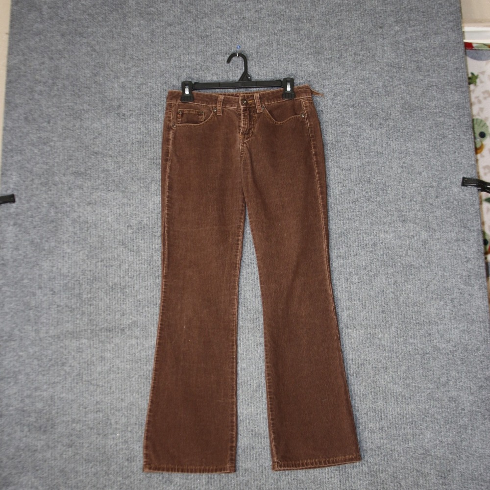 Vintage LEI Corduroy Flare Pants Womens 3 Brown Low Rise Boho 90s Y2K
